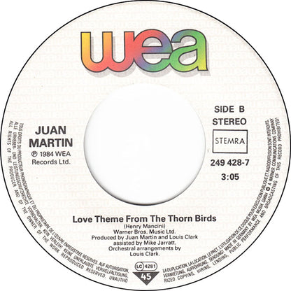 Henry Mancini And His Orchestra, Juan Martin - The Thorn Birds Theme 09598 Vinyl Singles Goede Staat