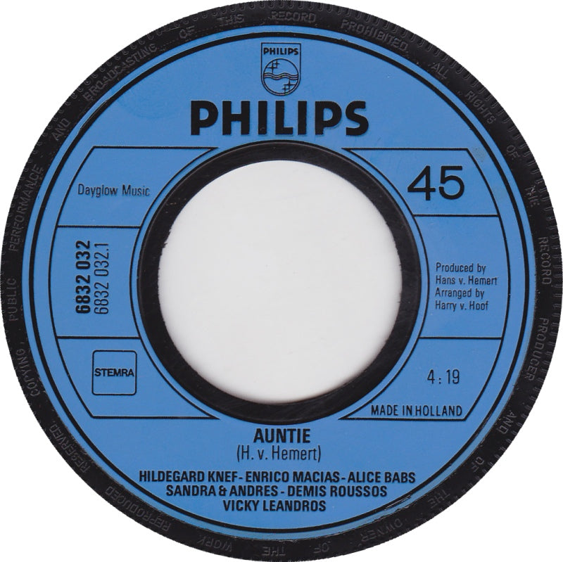 Hildegard Knef & Enrico Macias & More - Auntie 33652 Vinyl Singles Goede Staat