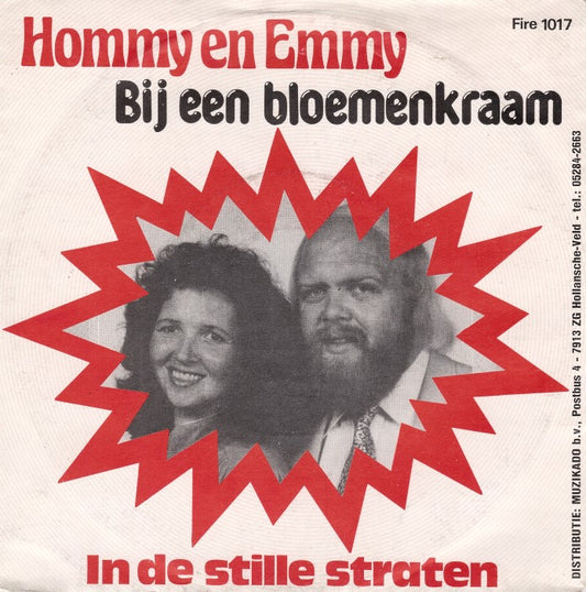 Hommy En Emmy ‎- Bij Een Bloemenkraam 14925 Vinyl Singles Goede Staat