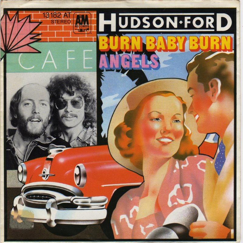 Hudson-Ford - Burn Baby Burn 26279 Vinyl Singles Goede Staat