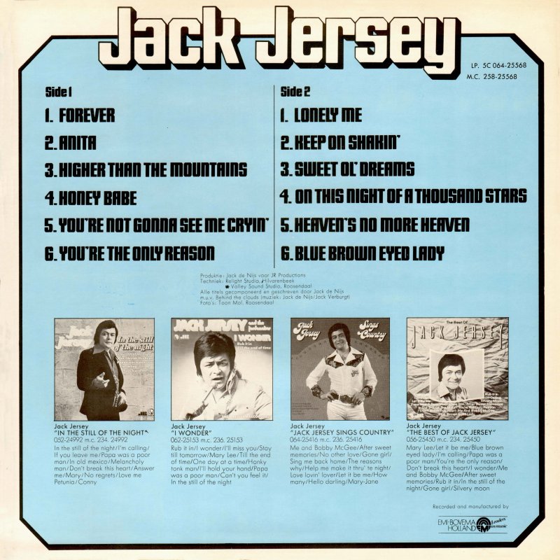 Jack Jersey - Forever (LP) 51394 Vinyl LP Goede Staat