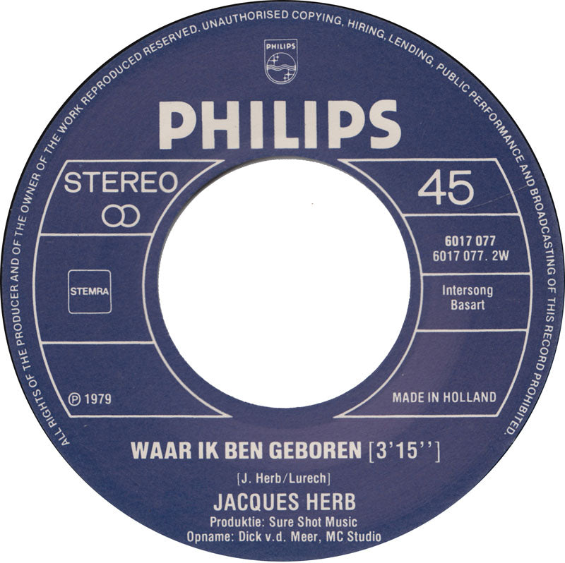 Jacques Herb - Torremolinos (I Love You) 16849 Vinyl Singles Goede Staat