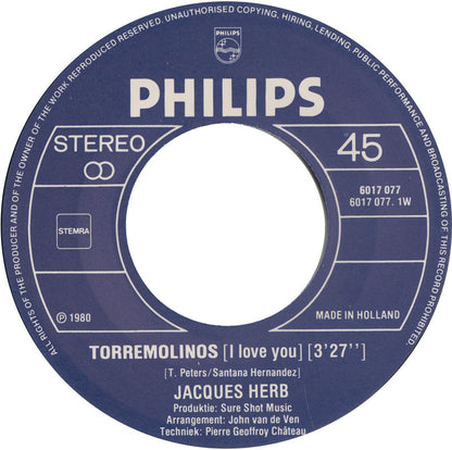 Jacques Herb - Torremolinos (I Love You) 16849 Vinyl Singles Goede Staat