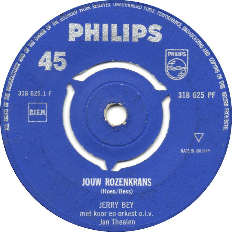 Jerry Bey - Jouw Rozenkrans 03024 Vinyl Singles Hoes: Generic