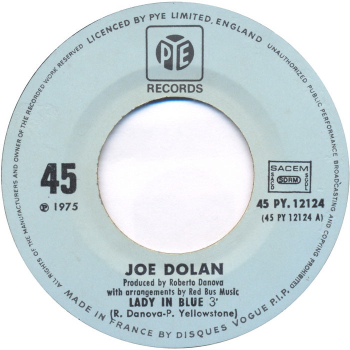 Joe Dolan - Lady In Blue 34487 (B) Vinyl Singles Goede Staat