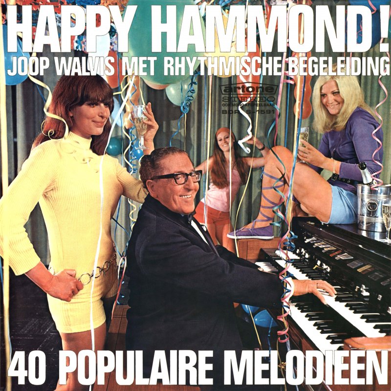 Joop Walvis - Happy Hammond - 40 Populaire Melodieen (LP) 48350 Vinyl LP Goede Staat