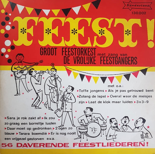 Vrolijke Feestgangers - 56 daverende Feestliederen (LP) 41698 Vinyl LP Goede Staat