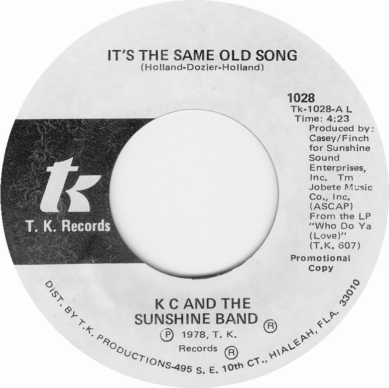 KC & The Sunshine Band - It's The Same Old Song 11077 Vinyl Singles Goede Staat