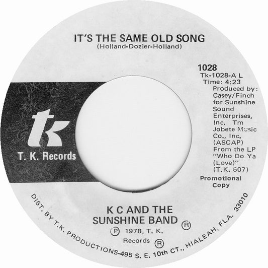 KC & The Sunshine Band - It's The Same Old Song 11077 Vinyl Singles Goede Staat