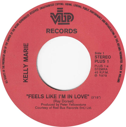 Kelly Marie - Feels Like I'm In Love 30303 35241 Vinyl Singles Goede Staat