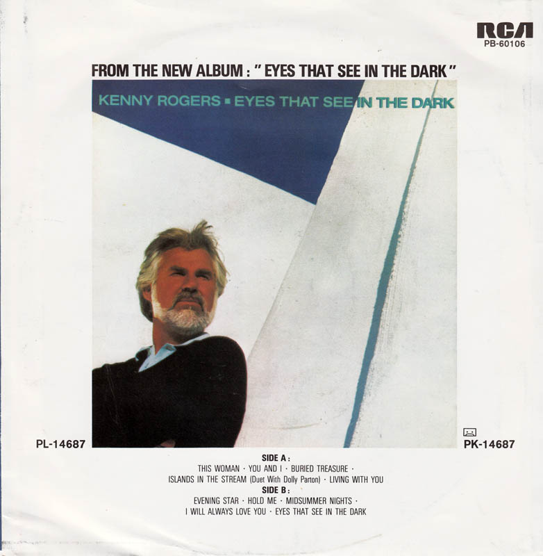 Kenny Rogers - Eyes That See In The Dark 21982 Vinyl Singles Goede Staat