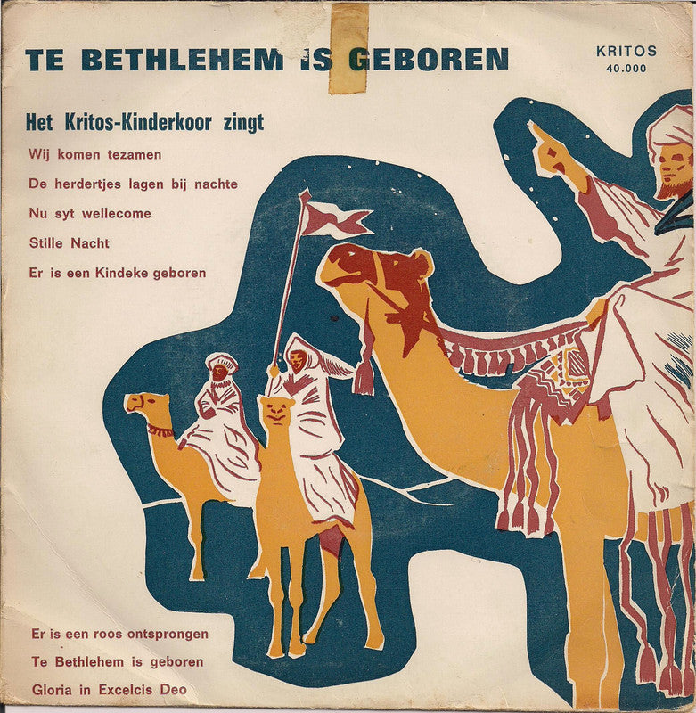 Kritos Kinderkoor - Te Bethlehem Is Geboren 27433 Vinyl Singles Goede Staat