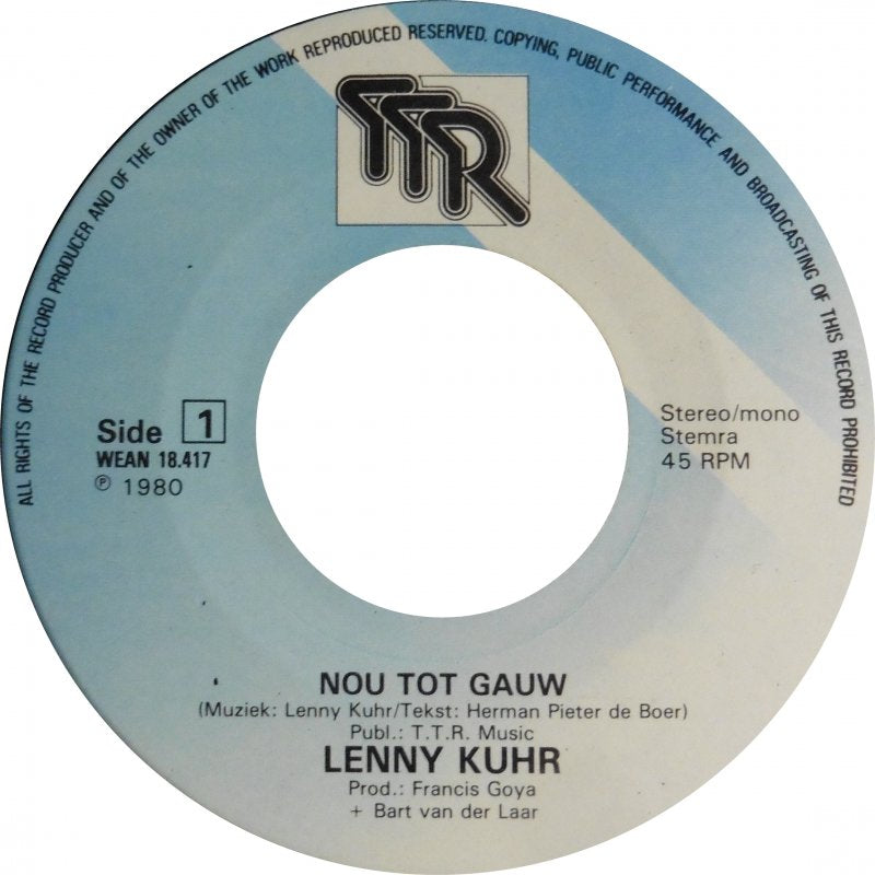 Lenny Kuhr - Nou Tot Gauw 15020 26017 Vinyl Singles Goede Staat