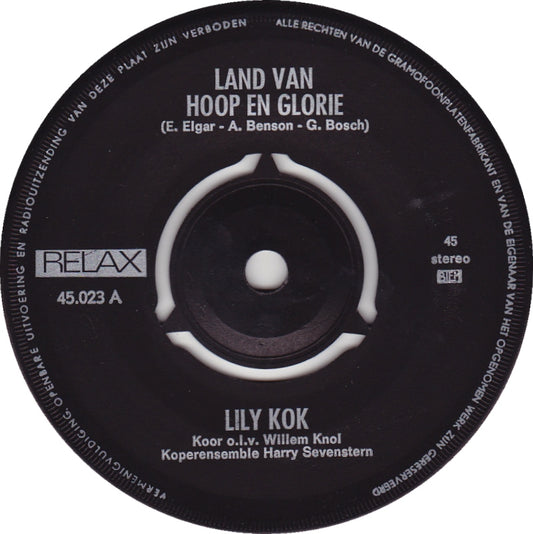 Lily Kok - Land Van Hoop En Glorie 16514 Vinyl Singles Goede Staat