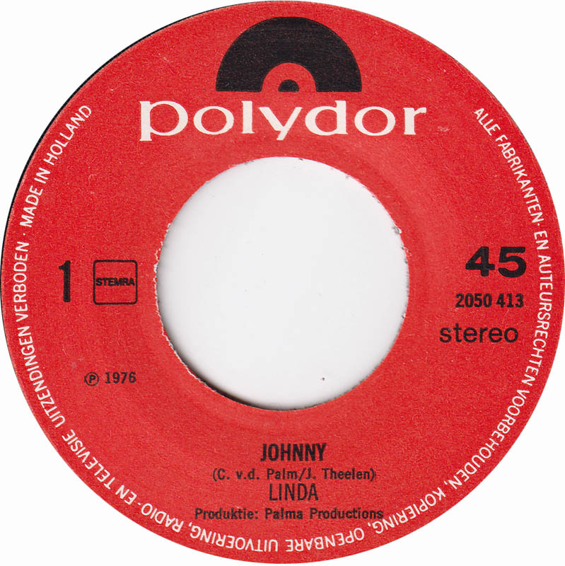 Linda - Johnny 16129 Vinyl Singles Goede Staat