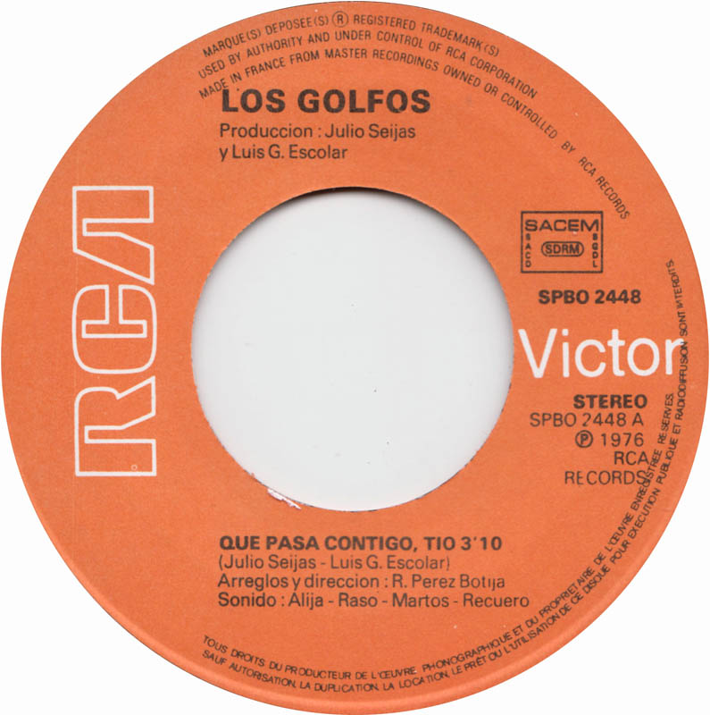 Los Golfos - Que Pasa Contigo, Tio 10013 Vinyl Singles Goede Staat