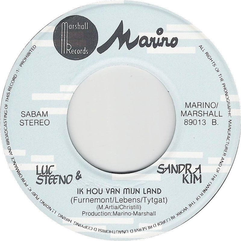 Luc Steeno & Sandra Kim - Bel Me, Schrijf Me 17926 Vinyl Singles Goede Staat