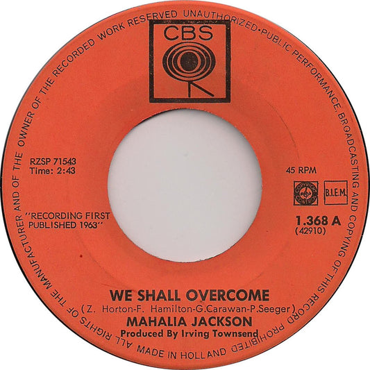 Mahalia Jackson - We Shall Overcome 14698 Vinyl Singles Goede Staat