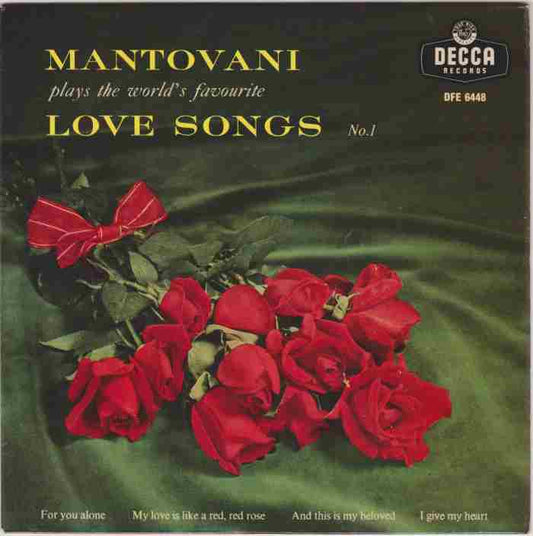 Mantovani And His Orchestra - Mantovani Plays The World's Favourite Love Songs No. 1 (EP) 14823 Vinyl Singles EP Goede Staat