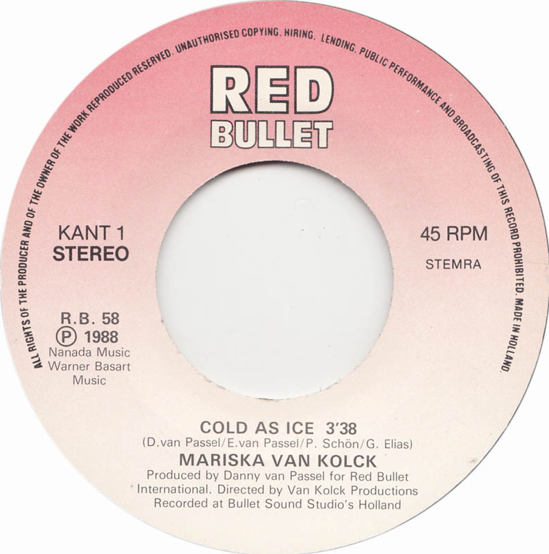 Mariska Van Kolck - Cold As Ice 15353 Vinyl Singles Goede Staat