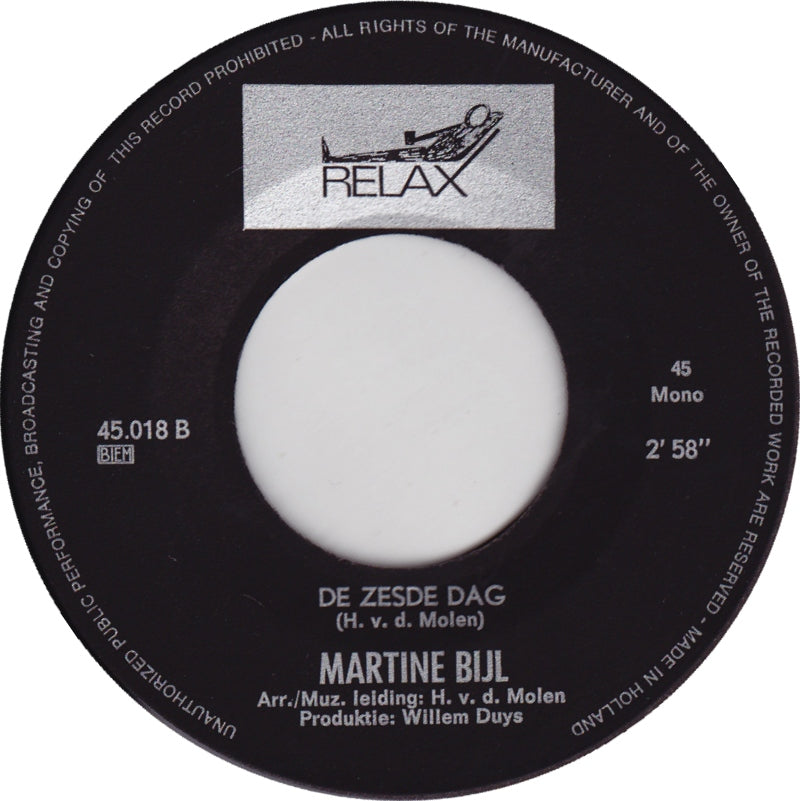 Martine Bijl - Frederiekje 17183 Vinyl Singles Goede Staat