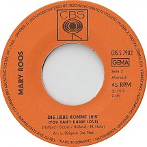 Mary Roos - Nur Die Liebe Läßt Uns Leben 17548 Vinyl Singles Goede Staat