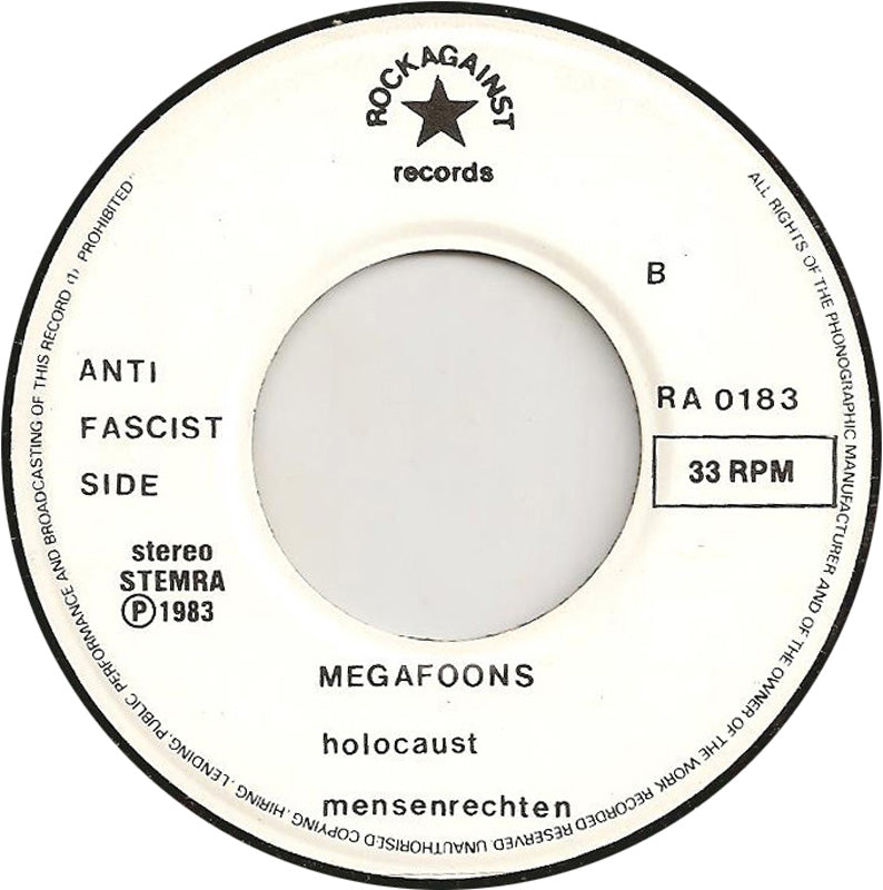 Megafoons - Nooit Meer Fascisme 18623 Vinyl Singles Goede Staat