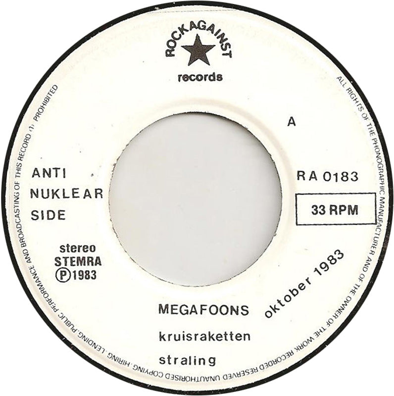 Megafoons - Nooit Meer Fascisme 18623 Vinyl Singles Goede Staat