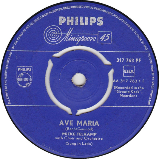 Mieke Telkamp - Ave Maria 30882 Vinyl Singles Goede Staat