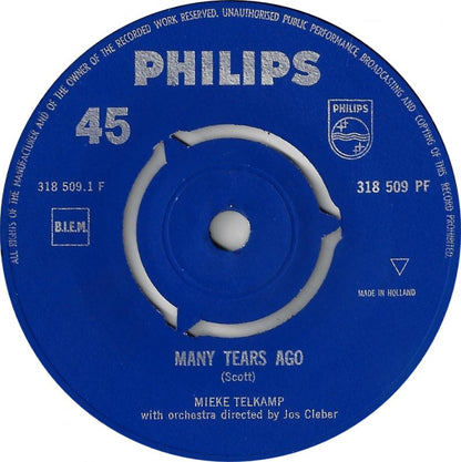 Mieke Telkamp - Many Tears Ago 08271 Vinyl Singles Goede Staat