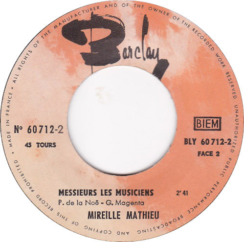 Mireille Mathieu - Pourquoi Mon Amour 18638 Vinyl Singles Goede Staat