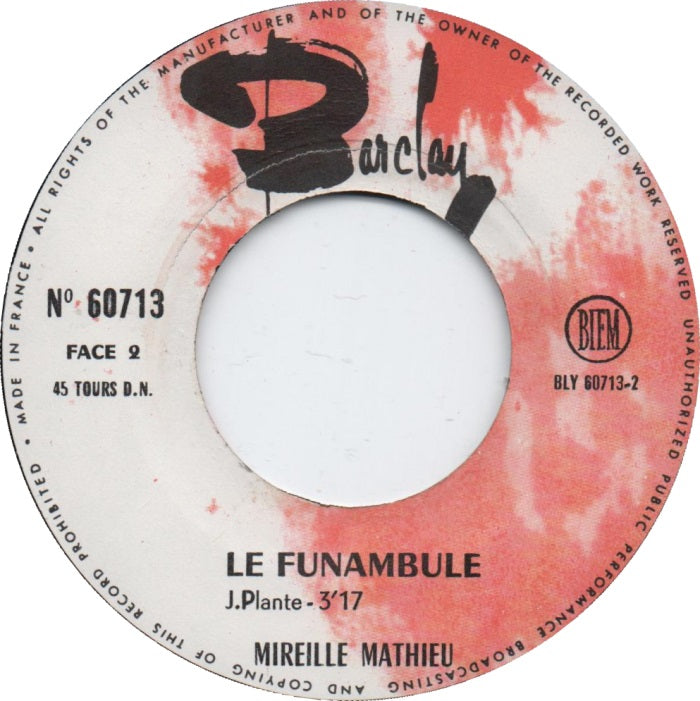 Mireille Mathieu - Qu'Elle Est Belle 18637 Vinyl Singles Goede Staat