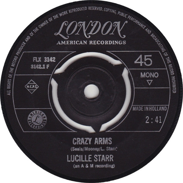 Lucille Starr - Crazy Arms Vinyl Singles Hoes: Generic