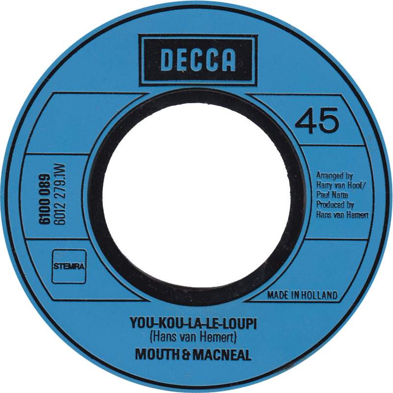 Mouth & MacNeal - You-Kou-La-Le-Lou-Pie 27214 Vinyl Singles Goede Staat