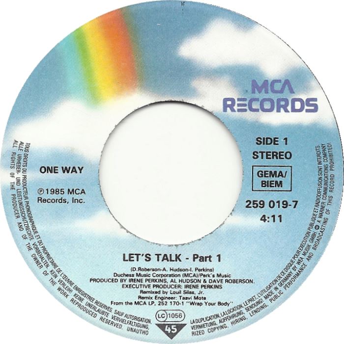 One Way - Let's Talk 29305 Vinyl Singles Goede Staat