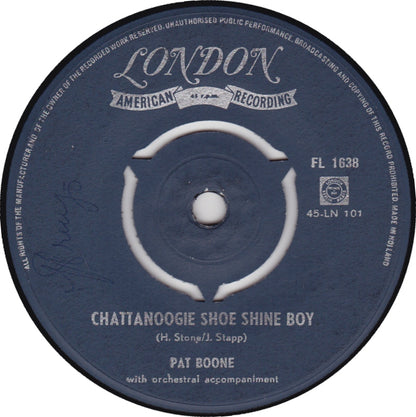 Pat Boone - Chattanoogie Shoe Shine Boy 02367 Vinyl Singles Goede Staat