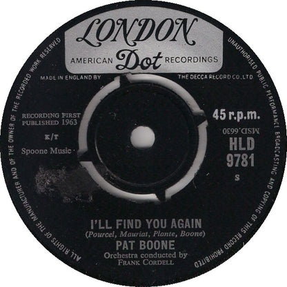 Pat Boone - I'll Find You Again 03310 Vinyl Singles Goede Staat