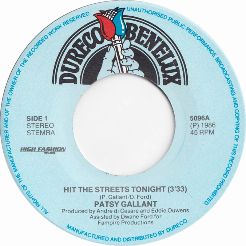 Patsy Gallant - Hit The Streets Tonight 17521 Vinyl Singles Goede Staat