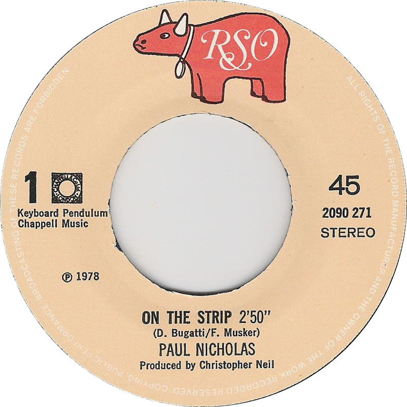 Paul Nicholas - On The Strip 16385 Vinyl Singles Goede Staat