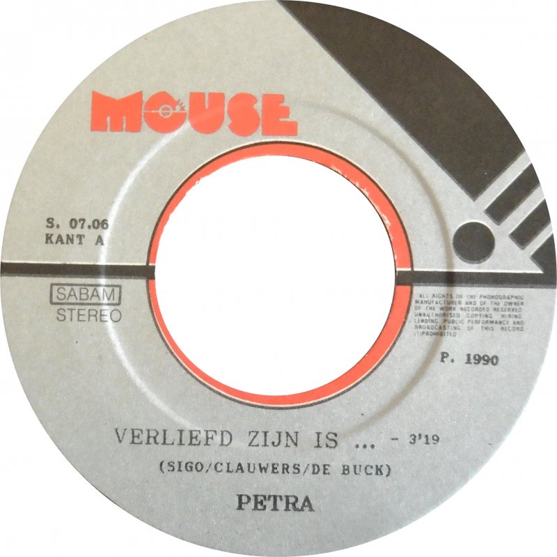 Petra - Verliefd Zijn Is 14940 Vinyl Singles Goede Staat