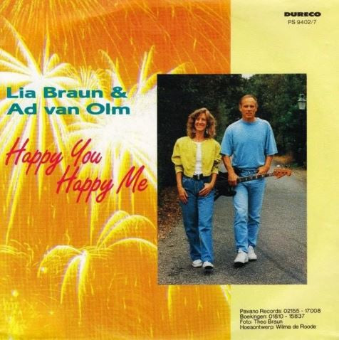 Lia Braun & Ad Van Olm - Happy You Happy Me 12080 Vinyl Singles Goede Staat