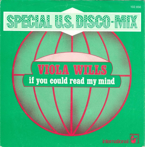 Viola Wills - If You Could Read My Mind (Special U.S. Disco-Mix) 18109 (B) Vinyl Singles Goede Staat