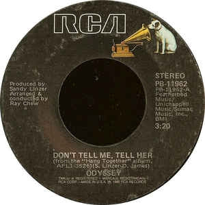 Odyssey - Don't Tell Me, Tell Her 14445 Vinyl Singles Goede Staat