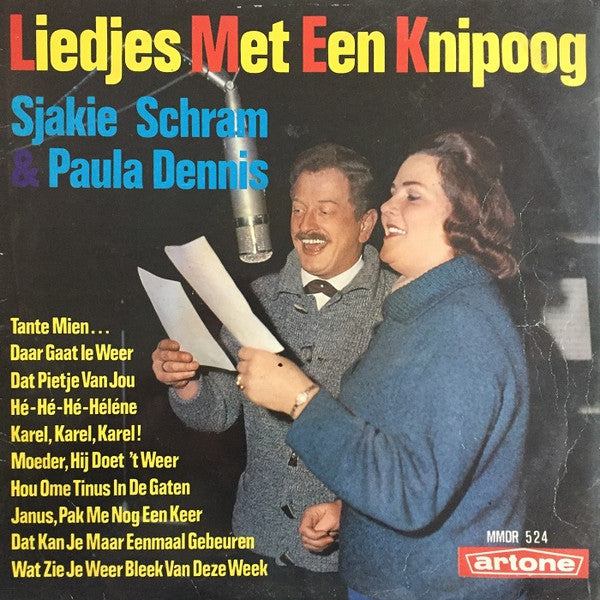 Sjakie Schram & Paula Dennis - Liedjes Met Een Knipoog (LP) 42084 Vinyl LP Goede Staat