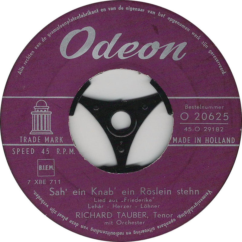 Richard Tauber - O Mädchen, Mein Mädchen (EP) 32648 Vinyl Singles Goede Staat