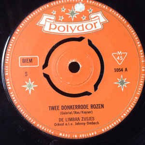 Limbra Zusjes - Twee Donkerrode  Rozen 18522 Vinyl Singles Goede Staat