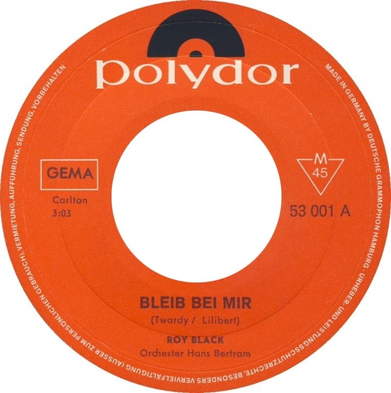 Roy Black - Bleib Bei Mir 21632 Vinyl Singles Goede Staat