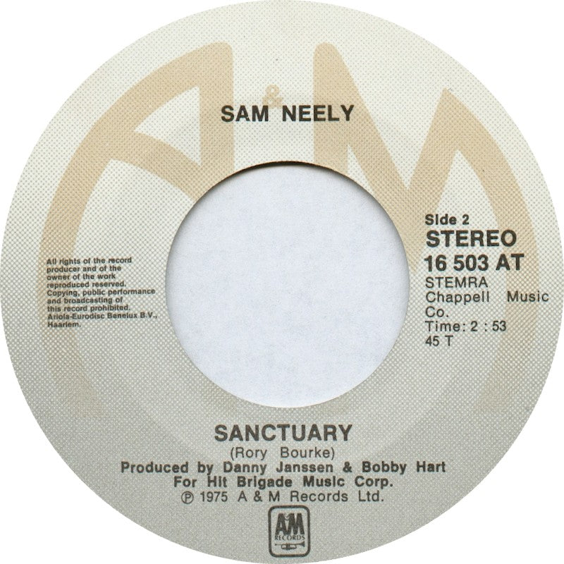 Sam Neely - Cajun Song 17501 Vinyl Singles Goede Staat