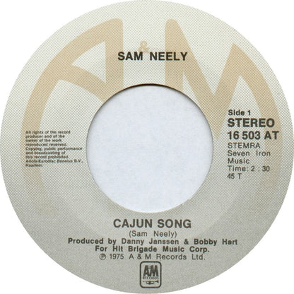 Sam Neely - Cajun Song 17501 Vinyl Singles Goede Staat