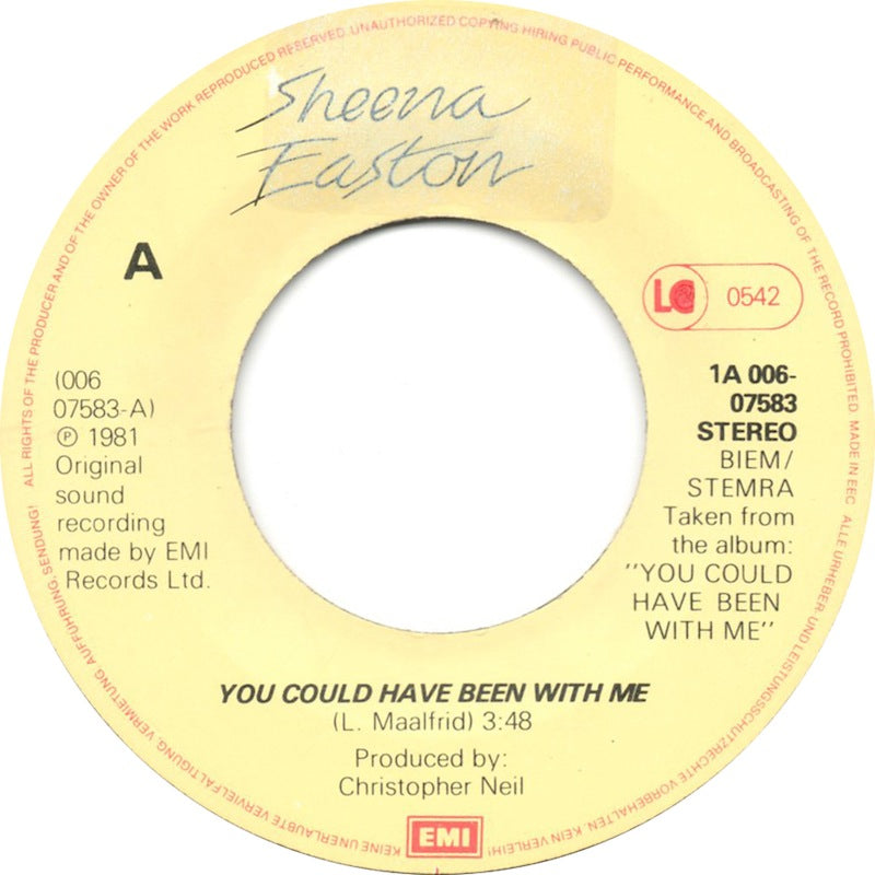 Sheena Easton - You Could Have Been With Me 27105 Vinyl Singles Goede Staat